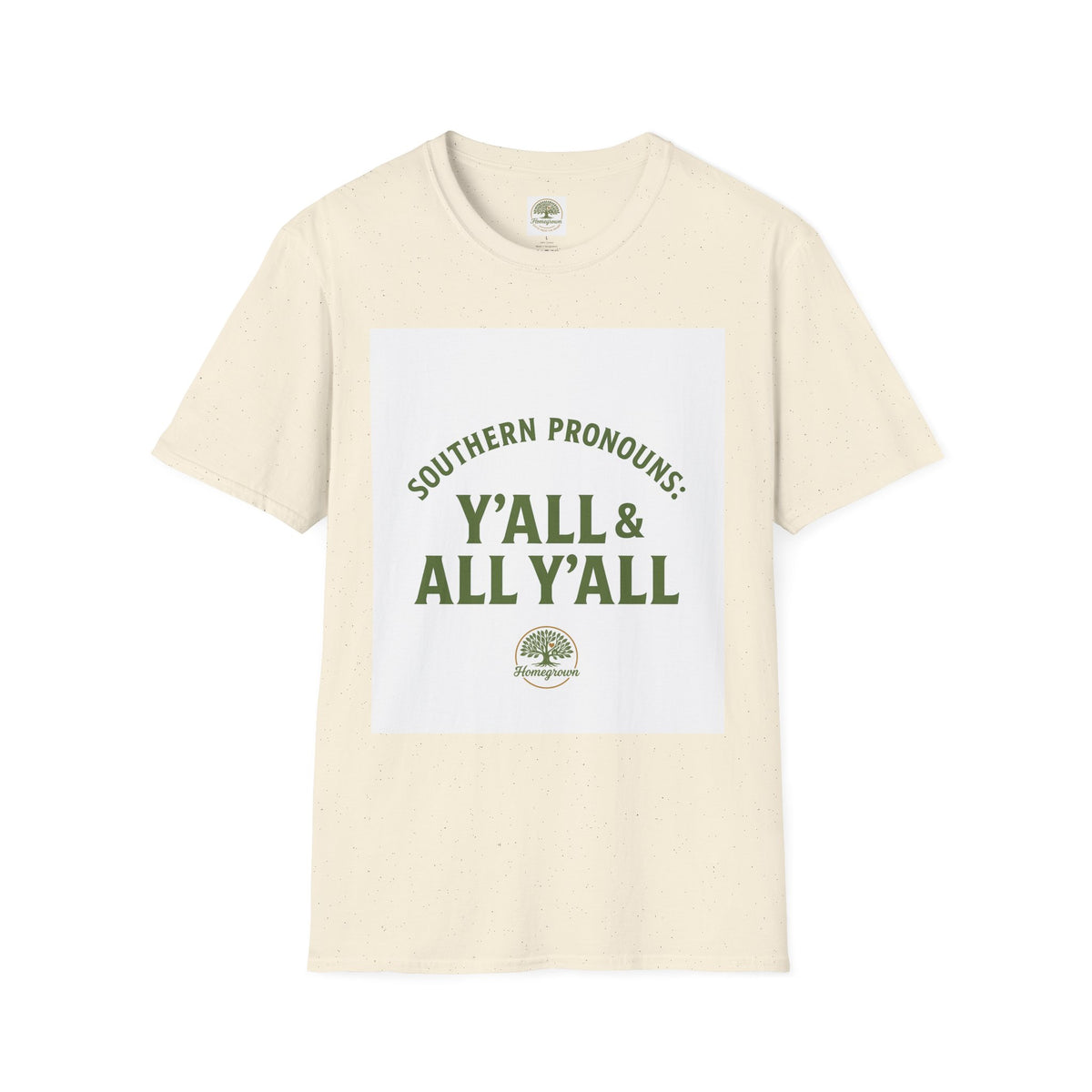 Southern Pronouns by Homegrown- Unisex Softstyle T-Shirt - Nature-Inspired Tee for Eco-Lovers