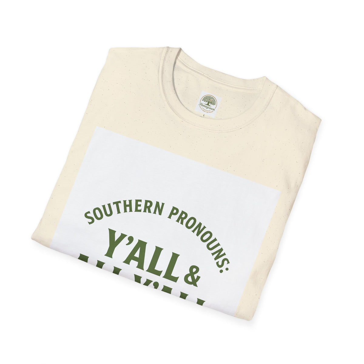 Southern Pronouns by Homegrown- Unisex Softstyle T-Shirt - Nature-Inspired Tee for Eco-Lovers