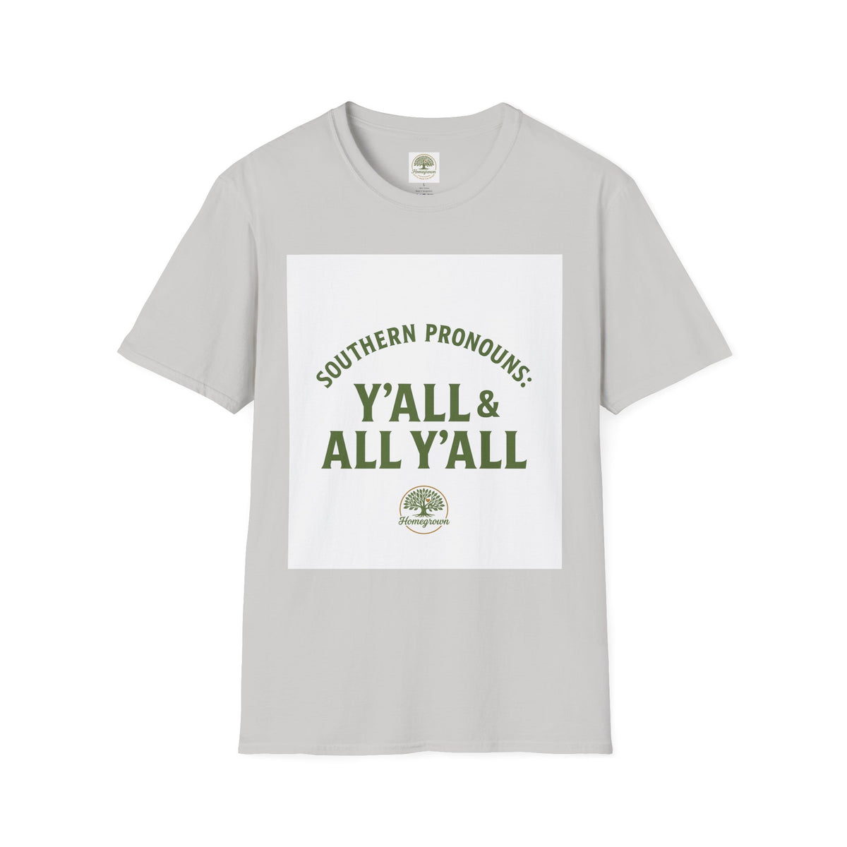 Southern Pronouns by Homegrown- Unisex Softstyle T-Shirt - Nature-Inspired Tee for Eco-Lovers